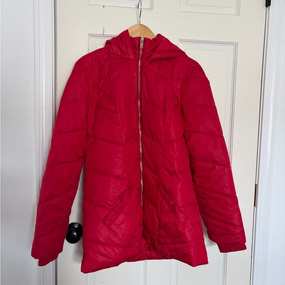 New York & Company Jackets & Blazers - New York & Company Red Puffer Jacket